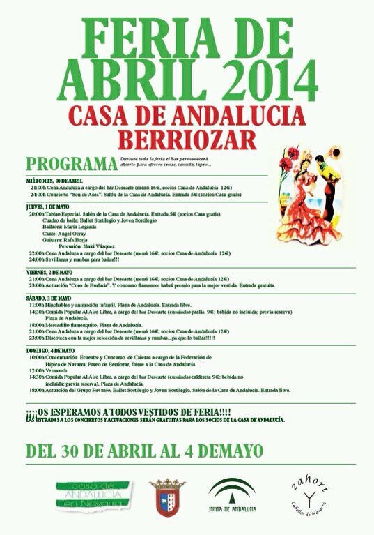 Feria de Abril 2014: concentracion ecuestre de calesas en Berriozar